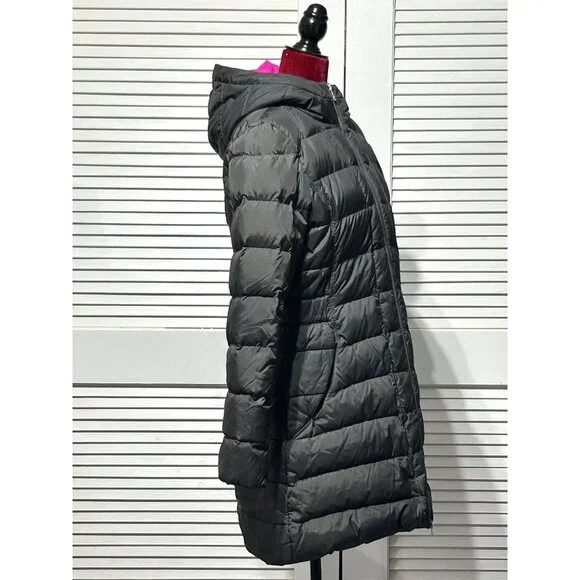 The North Face Women's Charcoal Gray Jenae 550 Down Puff Parka Coat Size M 3041 - Picture 3 of 13